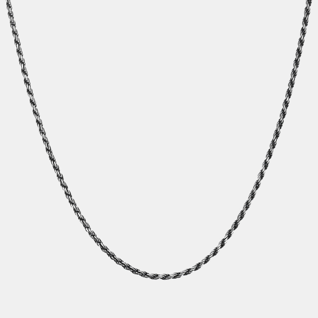 Collier Clovis en argent tressé