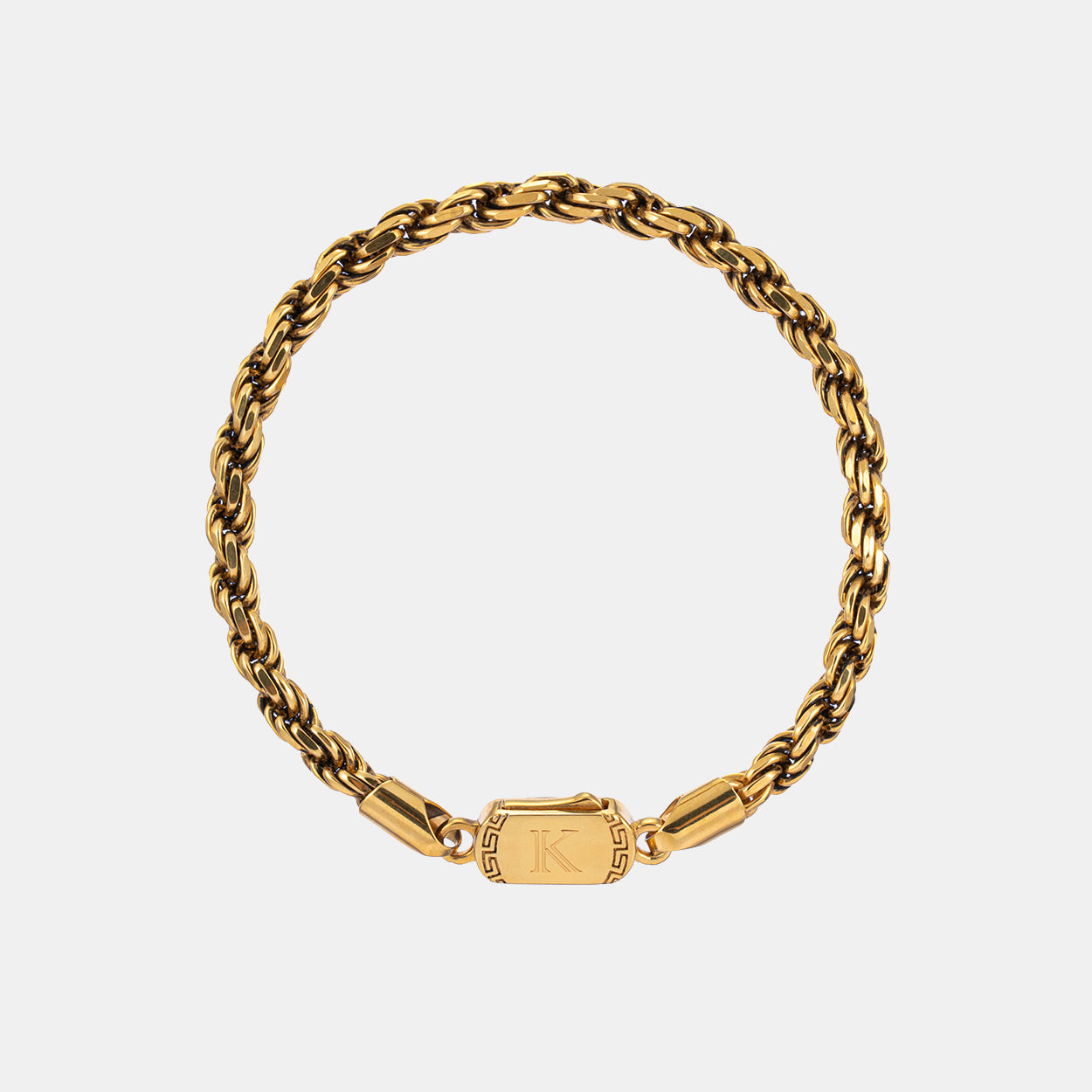 Bracelet Clovis en argent tressé