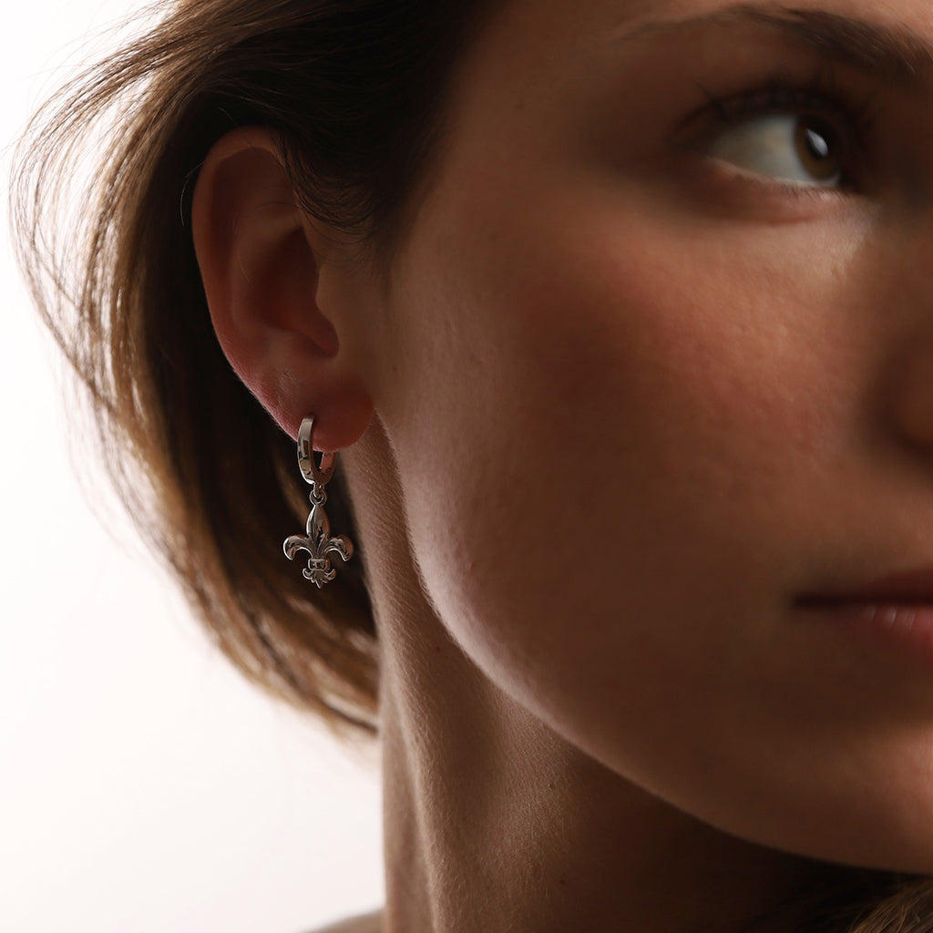 Boucles d'oreilles fleur de Lys Regalia