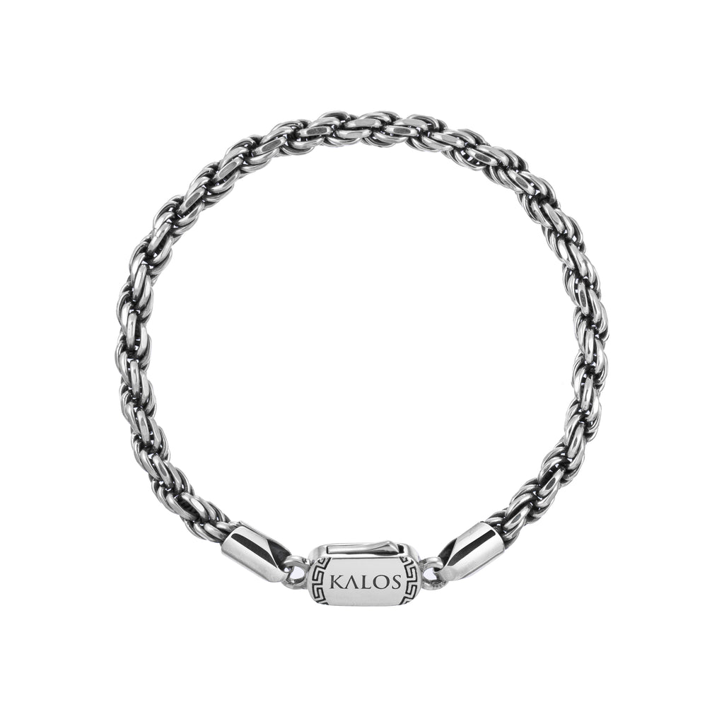 Bracelet Clovis en argent tressé