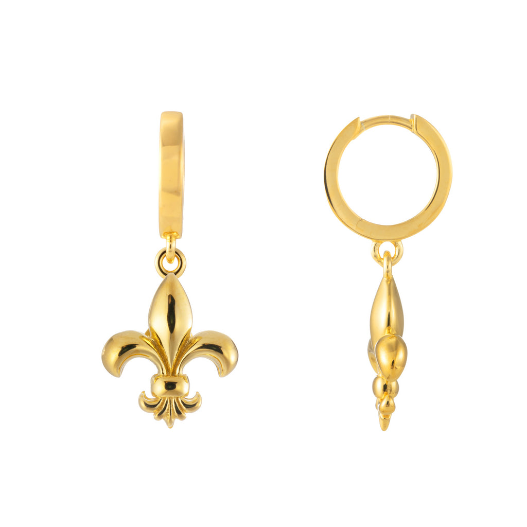 Boucles d'oreilles fleur de Lys Regalia