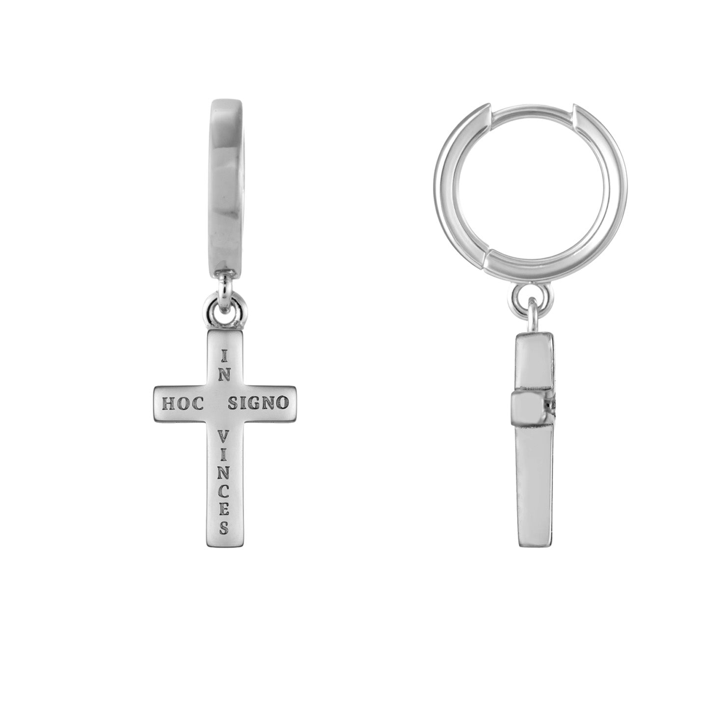 Boucles d'oreilles croix Fides