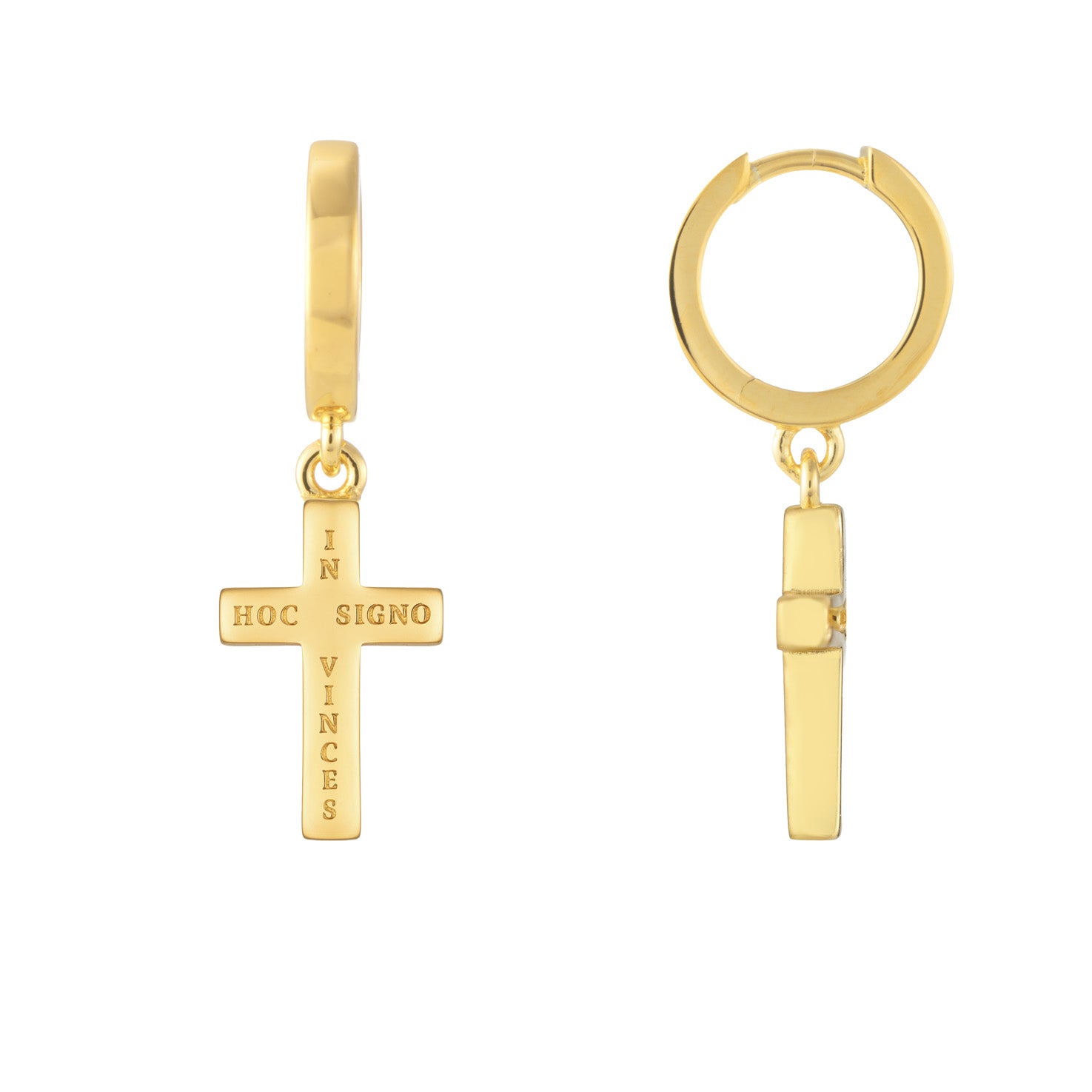 Boucles d'oreilles croix Fides