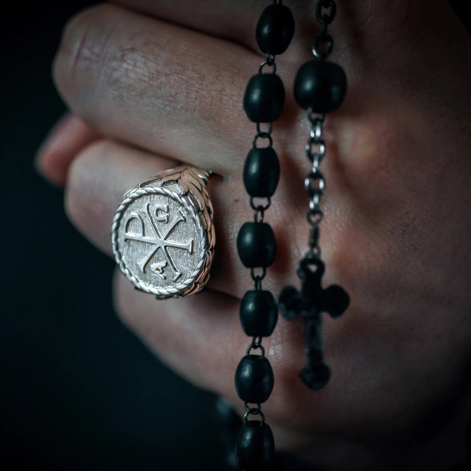 Chevalière Chrisme «Virtus»