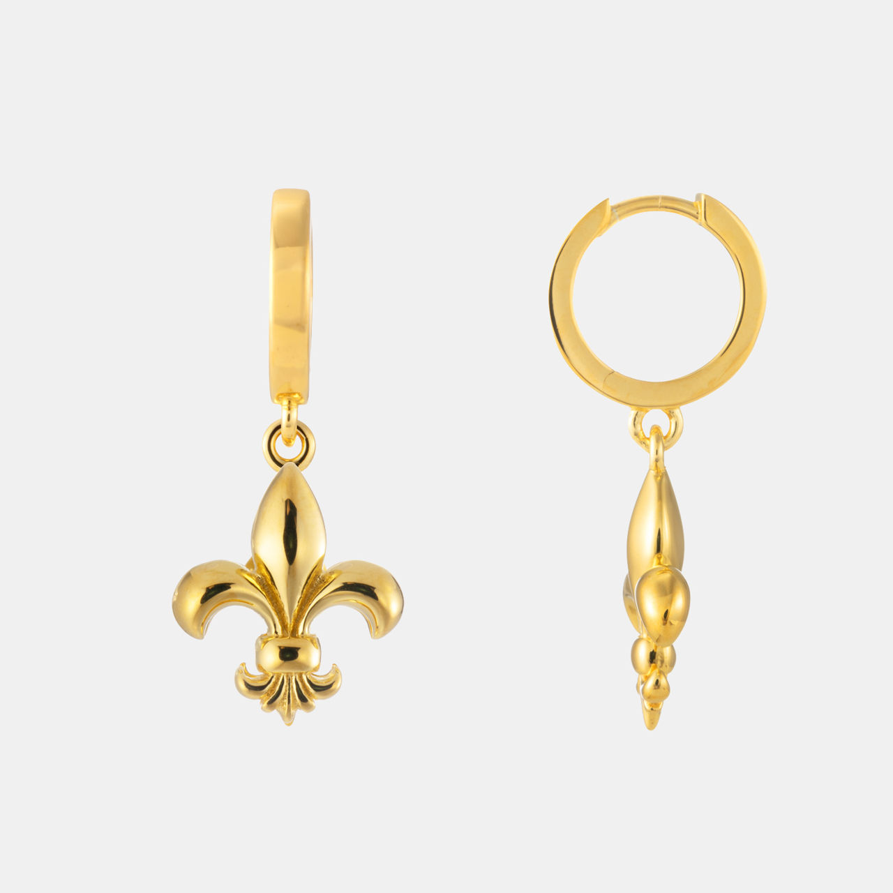 Boucles d'oreilles fleur de Lys Regalia