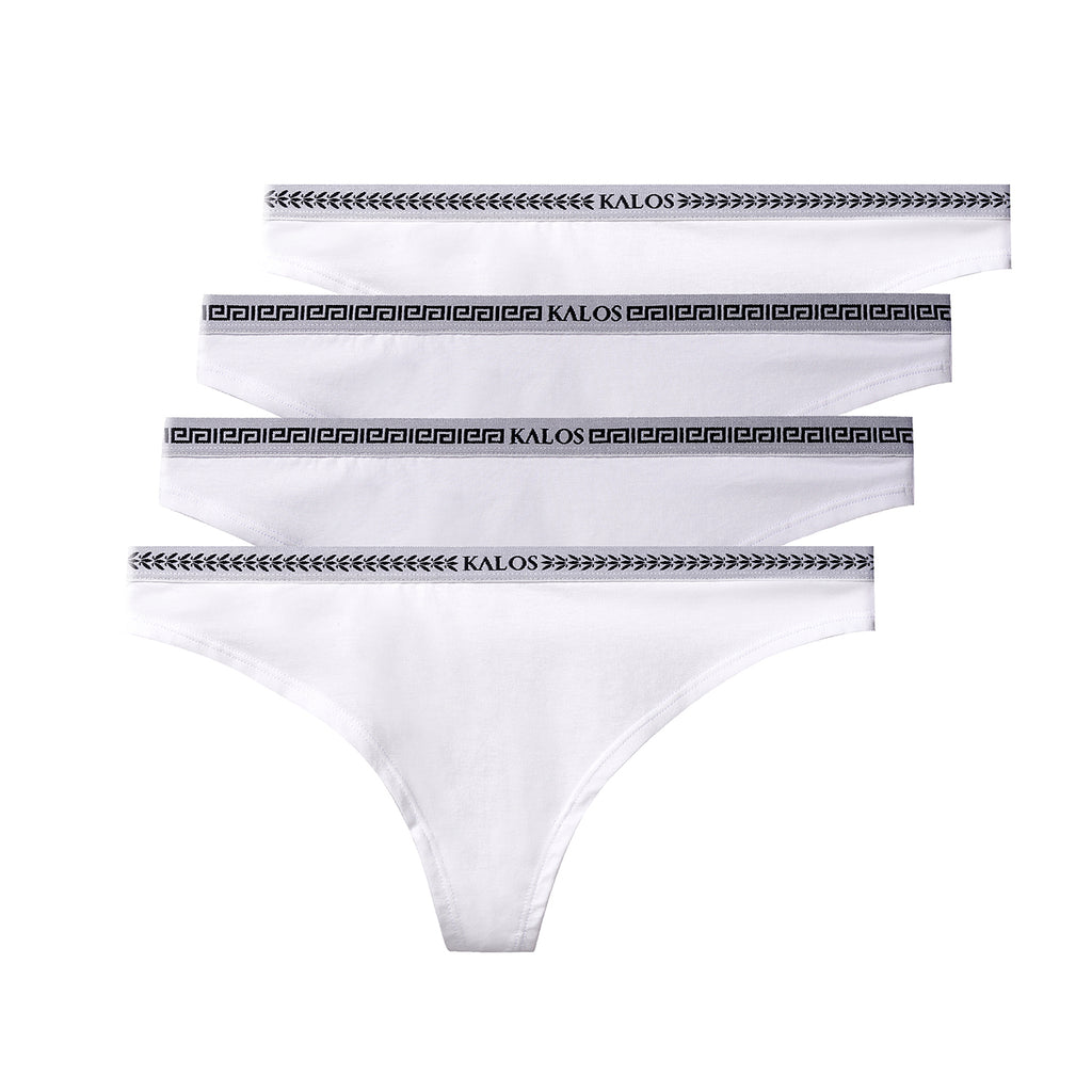 Lot de quatre sous-vêtements en coton stretch
