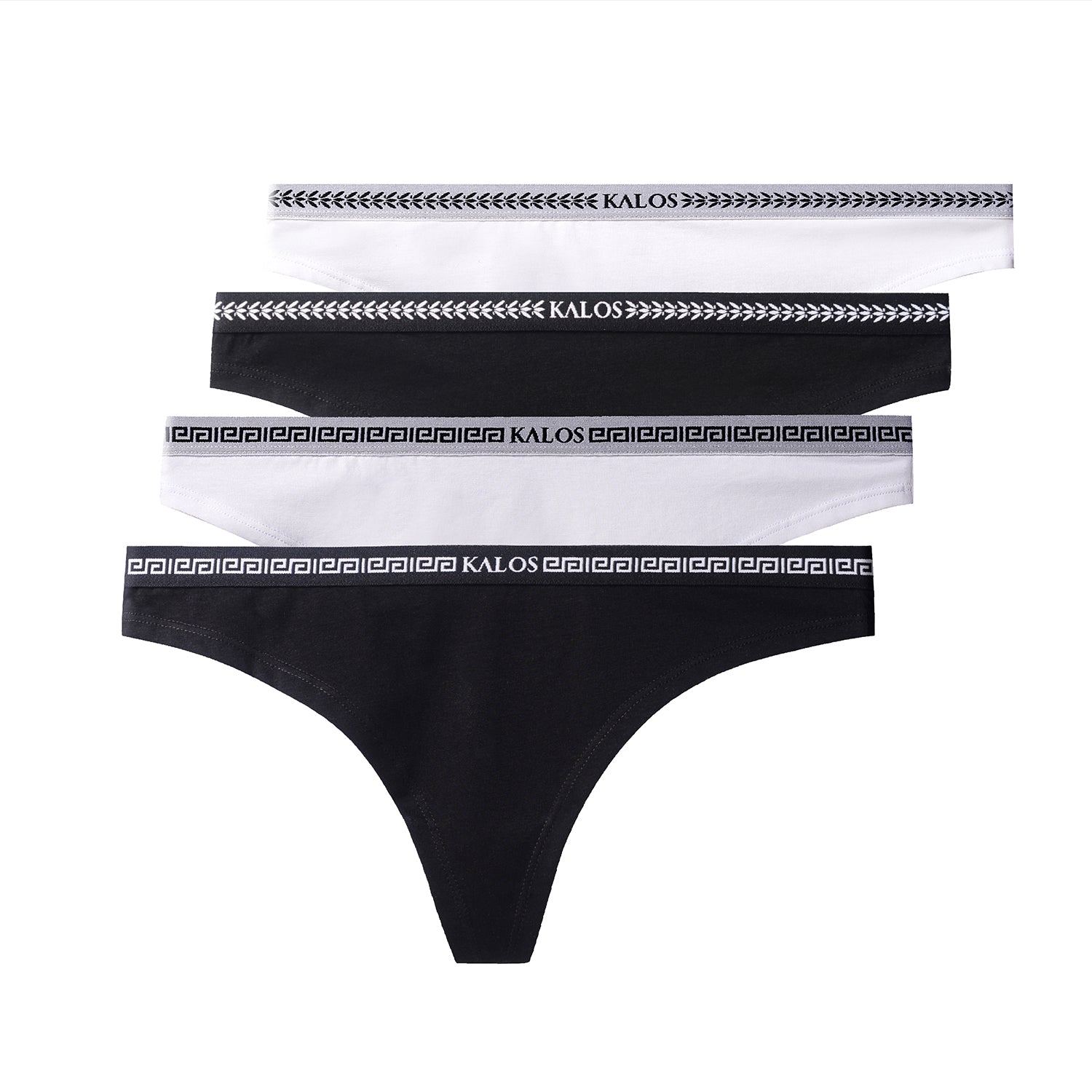 Lot de quatre sous-vêtements en coton stretch