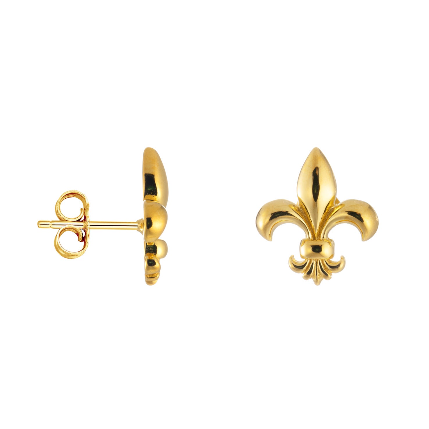 Puces d'oreilles fleur de Lys Regalia