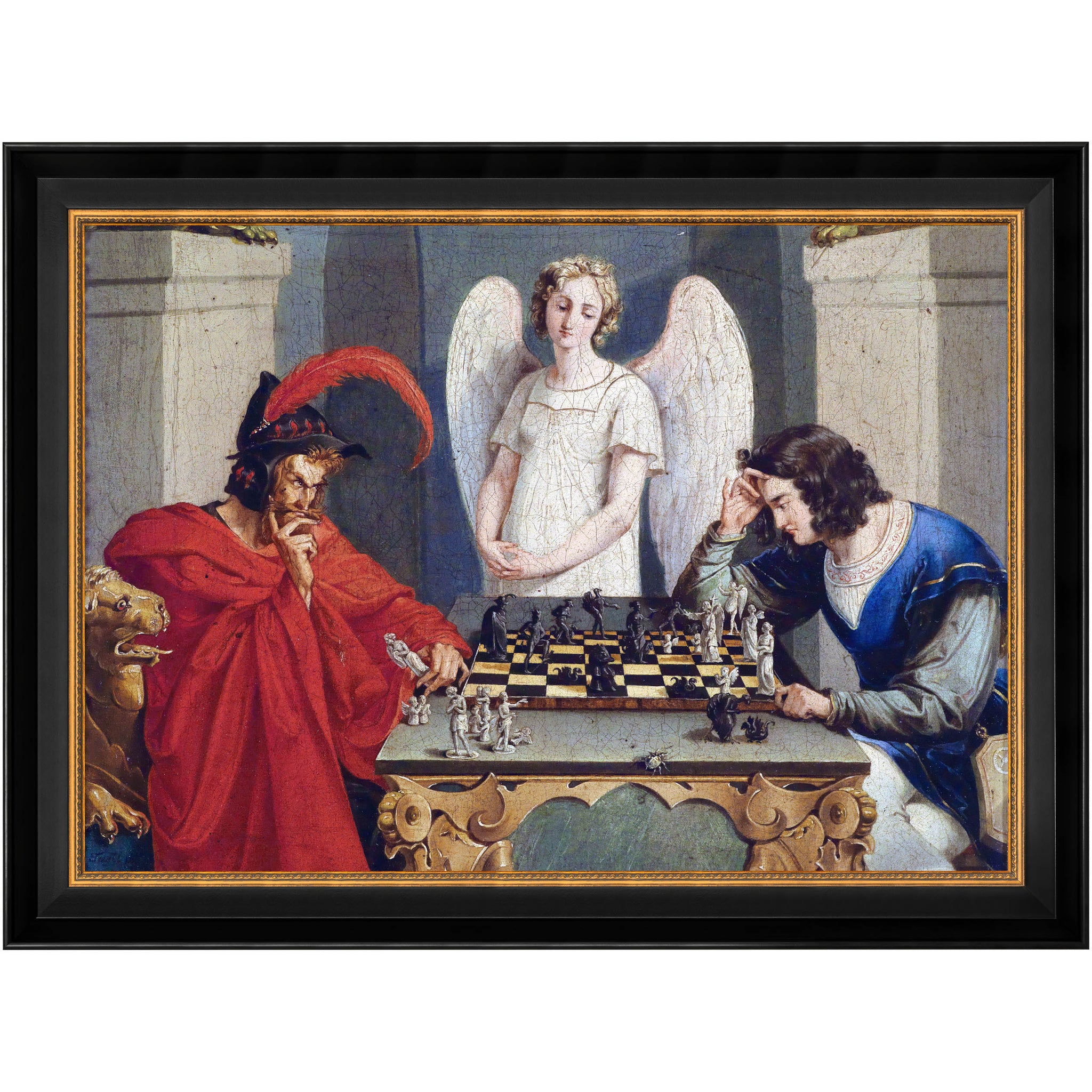 Faust jouant aux échecs avec Méphistophélès