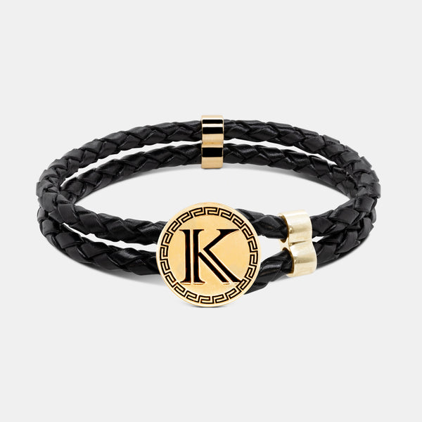 Bracelet Kairos en cuir tressé